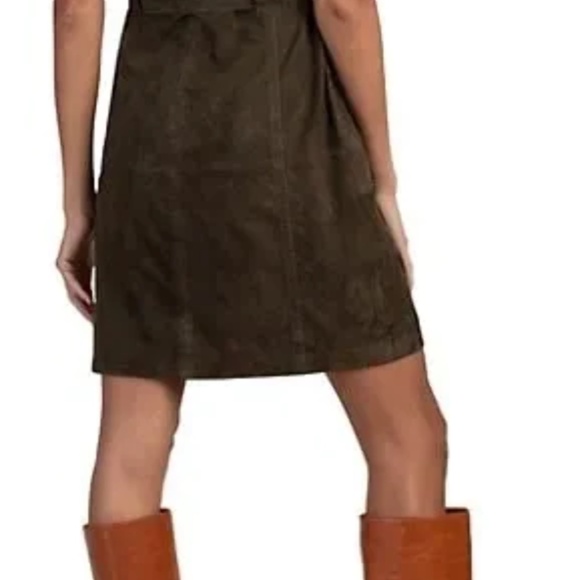 Trina Turk Dresses Trina Turk Penny Belted Suede Mini Dress Sz 4 Peat Poshmark